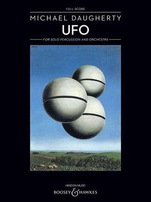 UFO: For Solo Percussion and Orchestra Full Score de Michael Daugherty