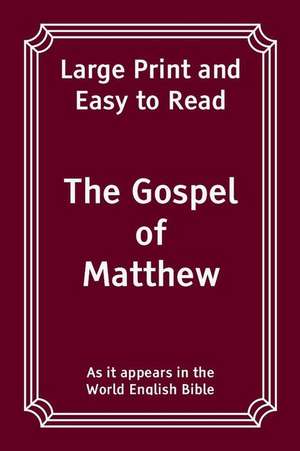 The Gospel of Matthew de World English Bible