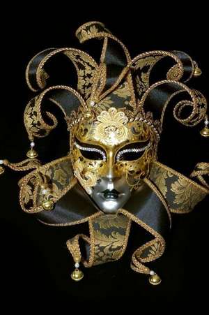 Gold Venetian Mask Journal de Cs Creations