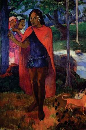 "The Sorcerer of Hiva OA Marquesan Man in the Red Cape" by Paul Gauguin - 1902 de Ted E. Bear Press