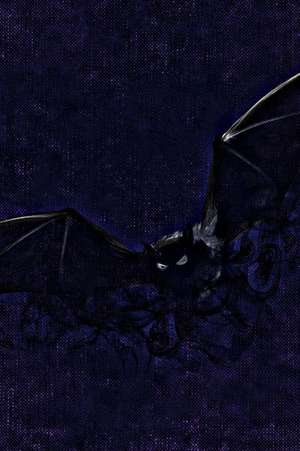 Bad Ass Bat on Blue de Unique Journal