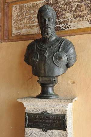 Bust of Emperor Charles V at Monastery in Yuste Spain Journal de Cool Image