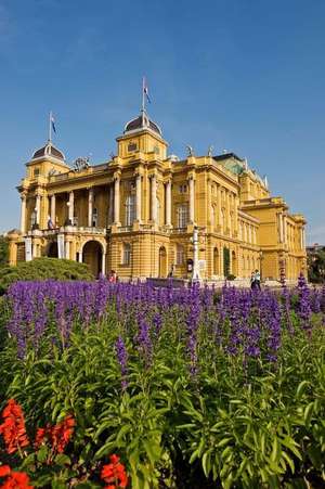 The National Theatre and Spring Flowers in Zagreb Croatia Journal de Cs Creations