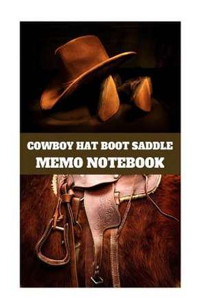 Cowboy Hat Boot Saddle Memo Notebook de Parker, Pie