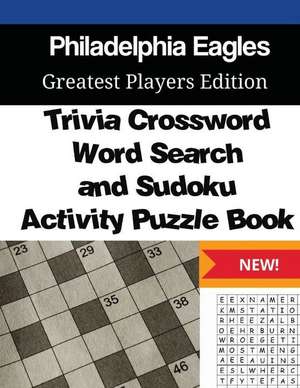 Philadelphia Eagles Trivia Crossword, Wordsearch and Sudoku Activity Puzzle Book de Mega Media Depot