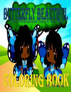 Butterfly Beautiful Coloring Book de Mz Modesty