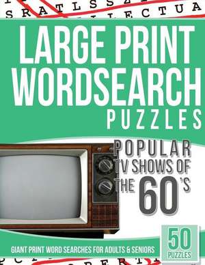 Large Print Wordsearches Puzzles Popular TV Shows of the 60s de Searches, Tv Word