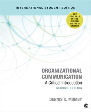 Organizational Communication: A Critical Introduction de Dennis K. Mumby