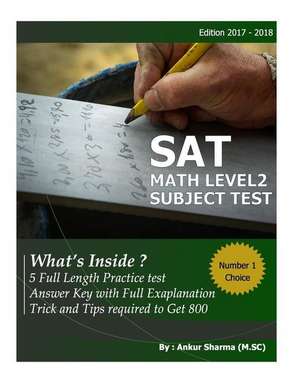 SAT Math Level 2 de Sharma, MR Ankur