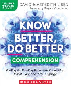 Know Better, Do Better: Comprehension de David Liben