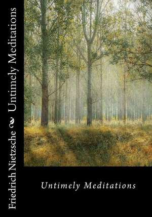 Untimely Meditations de Friedrich Wilhelm Nietzsche