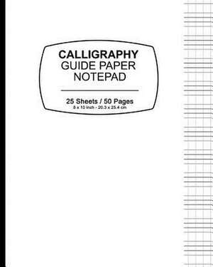 Calligraphy Guide Paper Notebook - White Cover de Calligraphy Paper