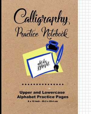 Calligraphy Practice Notebook - Brown Cover de Calligraphy Paper