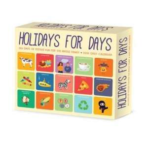 Holidays for Days 2025 6.2 X 5.4 Box Calendar de Willow Creek Press