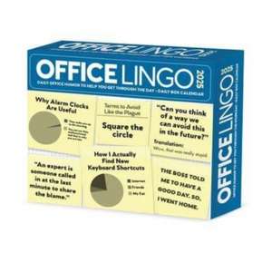 Office Lingo 2025 6.2 X 5.4 Box Calendar de Willow Creek Press