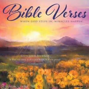 Bible Verses 2025 12 X 12 Wall Calendar de Willow Creek Press