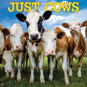 Just Cows 2025 12 X 12 Wall Calendar de Willow Creek Press