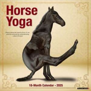 Horse Yoga 2025 12 X 12 Wall Calendar de Willow Creek Press