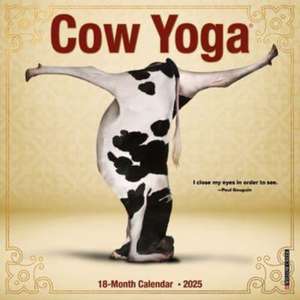 Cow Yoga 2025 7 X 7 Mini Wall Calendar de Willow Creek Press