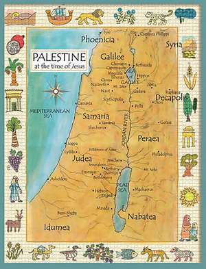 Palestine in the Time of Jesus Map de Anna Payne-Krzyzanowski