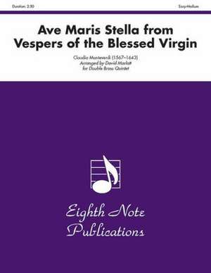 Ave Maris Stella (from Vespers of the Blessed Virgin): Score & Parts de Claudio Monteverdi