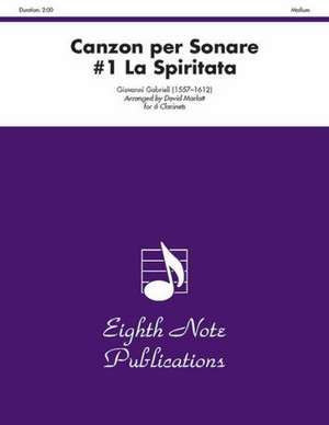 Canzon Per Sonare #1 La Spiritata: Score & Parts de Giovanni Gabrieli