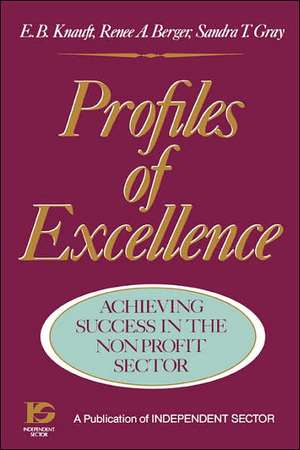 Profiles of Excellence – Achieving Success in the Nonprofit Sector de EB Knauft