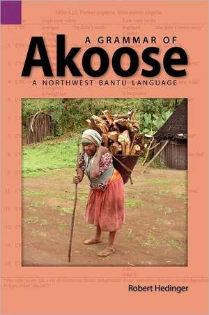 A Grammar of Akoose: A Northest Bantu Language de Robert Hedinger