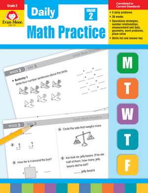 Daily Math Practice, Grade 2 Te de Evan-Moor Educational Publishers