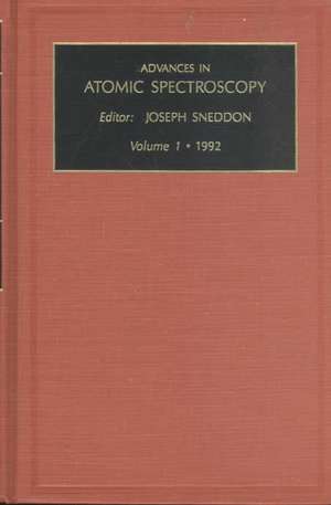 Advances in Atomic Spectroscopy de J. Sneddon