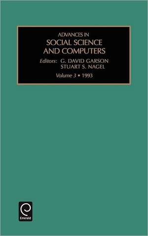 Advances in Social Science and Computers de G. David Garson