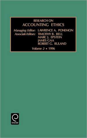 Research on Accounting Ethics: Vol 2 de A. C. Poneman Lawrence a. C. Poneman