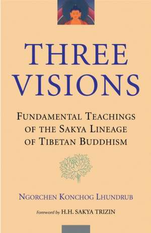 The Three Visions: Fundamental Teachings of the Sakya Lineage of Tibetan Buddhism de Ngorchen Konchog Lhundrub