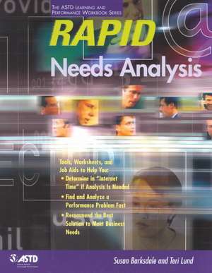 Rapid Needs Analysis de Susan Barksdale