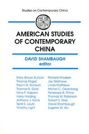 American Studies of Contemporary China de David L. Shambaugh