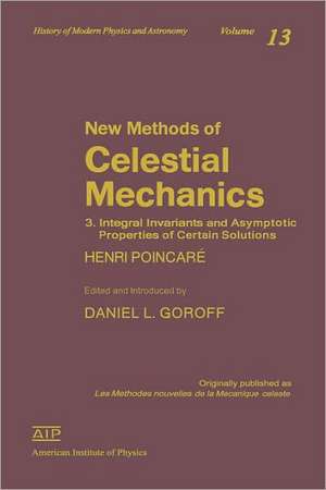 New Methods of Celestial Mechanics de Henri Poincare