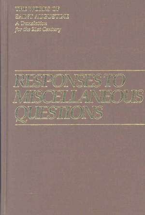 Responses to Miscellaneous Questions de Raymond Canning