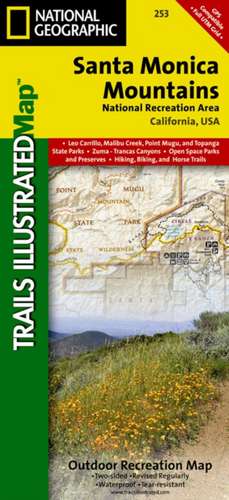 Santa Monica Mountains: Trails Illustrated National Parks de National Geographic Maps