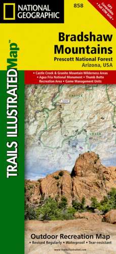 Bradshaw Mountains, Prescott National Forest: Trails Illustrated Other Rec. Areas de National Geographic Maps