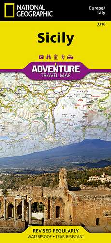 Sicily: Travel Maps International Adventure Map de National Geographic Maps