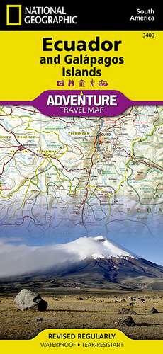 Ecuador and Galapagos Islands: Travel Maps International Adventure Map de National Geographic Maps