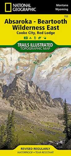 Absaroka-beartooth Wilderness East [cooke City, Red Lodge]: Trails Illustrated Maps de National Geographic Maps