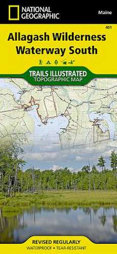 Allagash Wilderness Waterway, South: Trails Illustrated Other Rec. Areas de National Geographic Maps