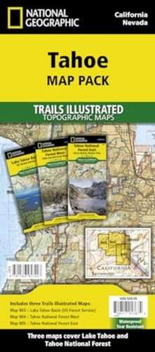 Tahoe [map Pack Bundle]: Trails Illustrated Maps de National Geographic Maps