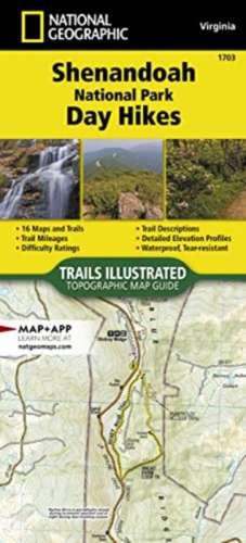 Shenandoah National Park Day Hikes Map de National Geographic Maps