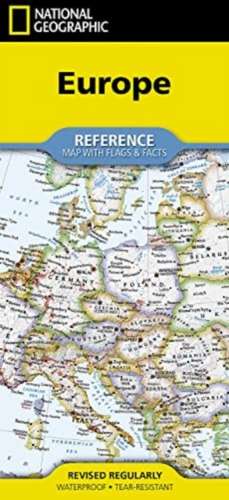 National Geographic Europe Map (Folded with Flags and Facts) de National Geographic Maps