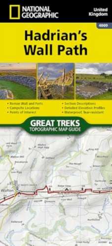 Hadrian's Wall Path Map de National Geographic Maps