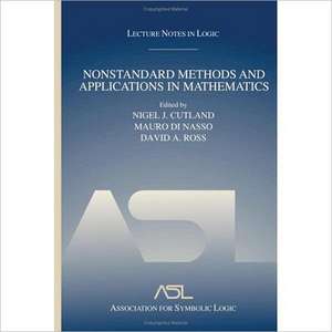 NONSTANDARD METHODS AND APPLICATIONS IN MATHEMATICS de Nigel J. Cutland