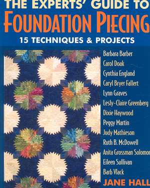 The Experts' Guide to Foundation Piecing: 15 Techniques & Projects de Jane Hall