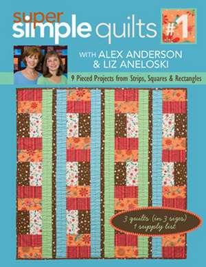 Super Simple Quilts: 9 Pieced Projects from Strips, Squares, & Rectangles de Alex Anderson